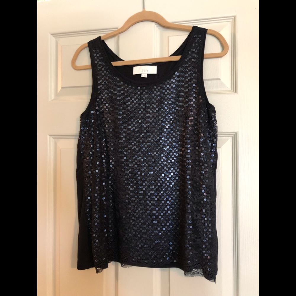 LOFT sequin tank top